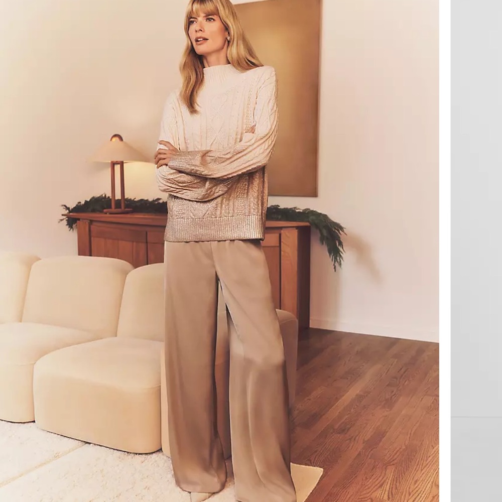 Ann Taylor Tan Wide-Leg Women's Pants NWT